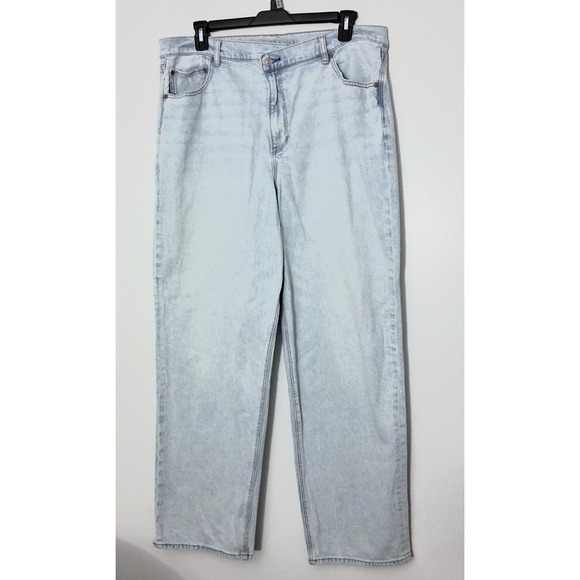 American Eagle By Payless Denim - American Eagle Jeans Women's Size 20 Light Wash Highest Rise Baggy Straight